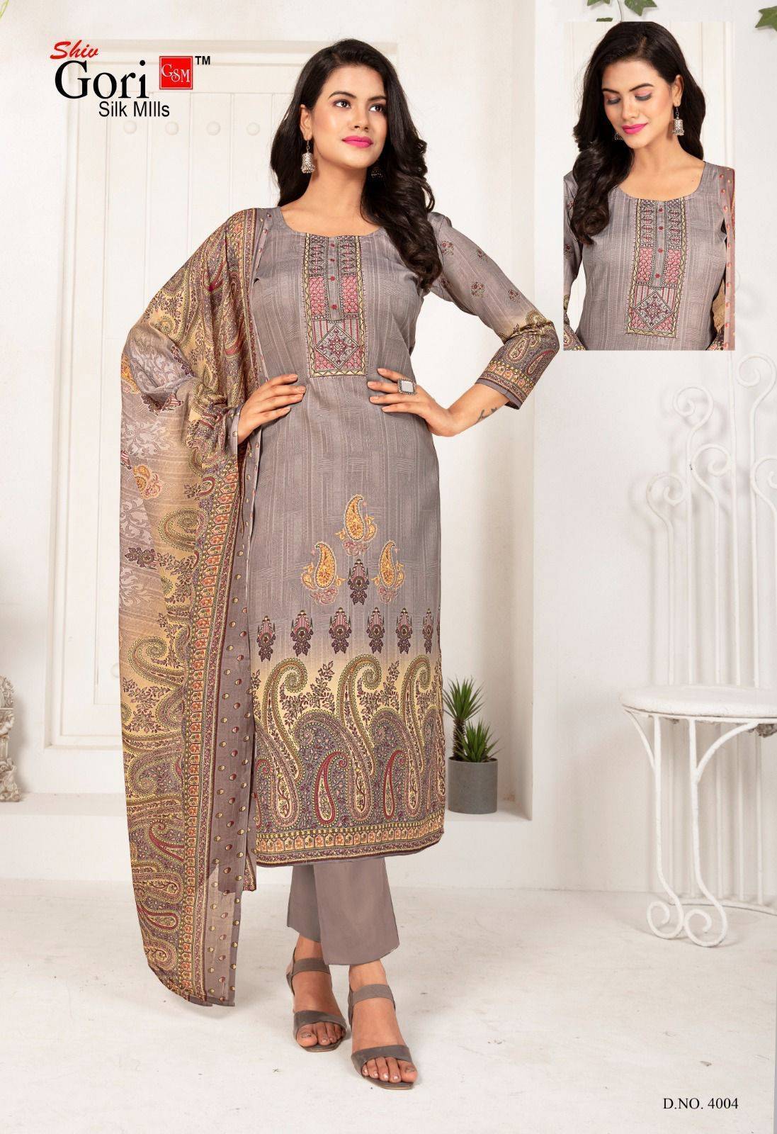 Sohni Vol-4 By Shiv Gori Silk Mills 4001 To 4012 Series Beautiful Festive Suits Colorful Stylish Fancy Casual Wear & Ethnic Wear Pure Cotton Print Dresses At Wholesale Price