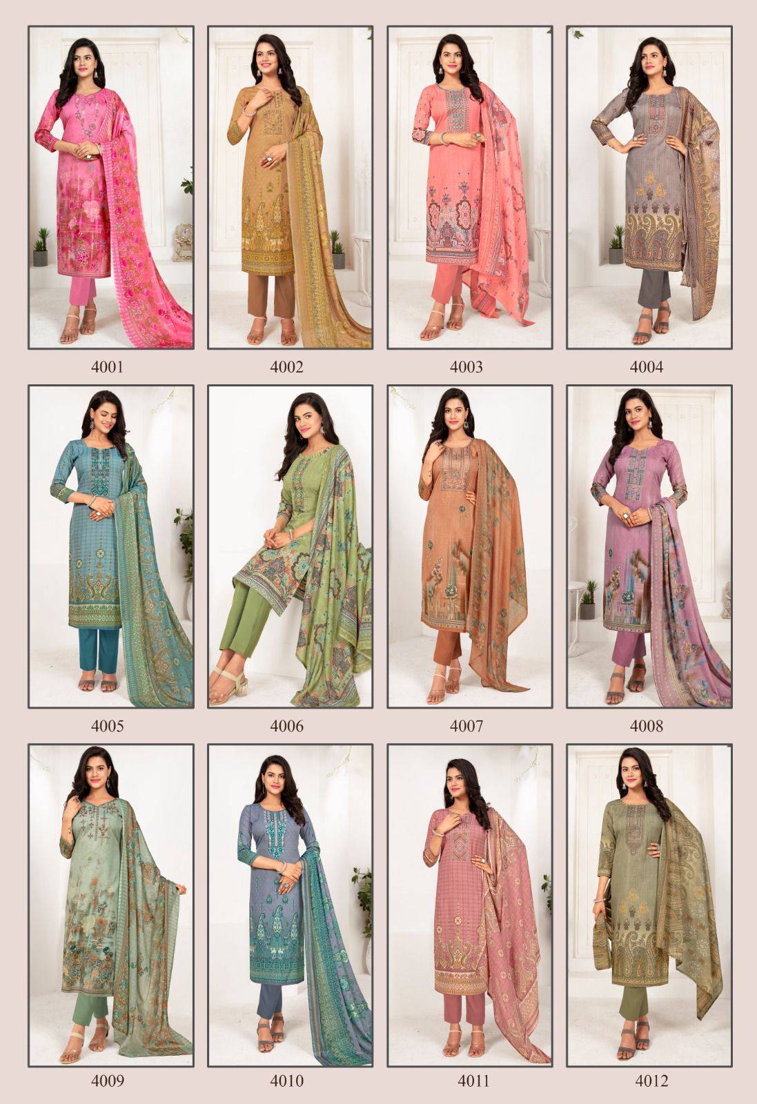 Sohni Vol-4 By Shiv Gori Silk Mills 4001 To 4012 Series Beautiful Festive Suits Colorful Stylish Fancy Casual Wear & Ethnic Wear Pure Cotton Print Dresses At Wholesale Price