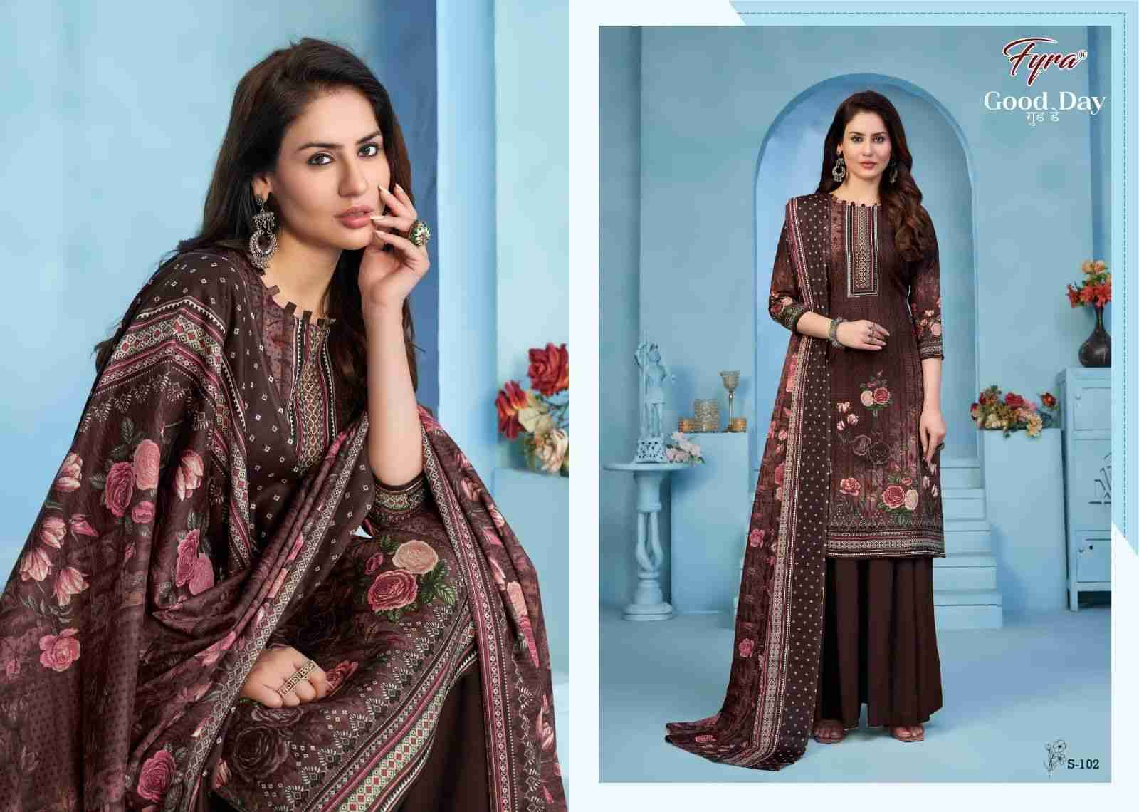 Good Day 101 Series By Fyra 101 To 110 Series Beautiful Festive Suits Stylish Fancy Colorful Party Wear & Occasional Wear Soft Cotton Dresses At Wholesale Price