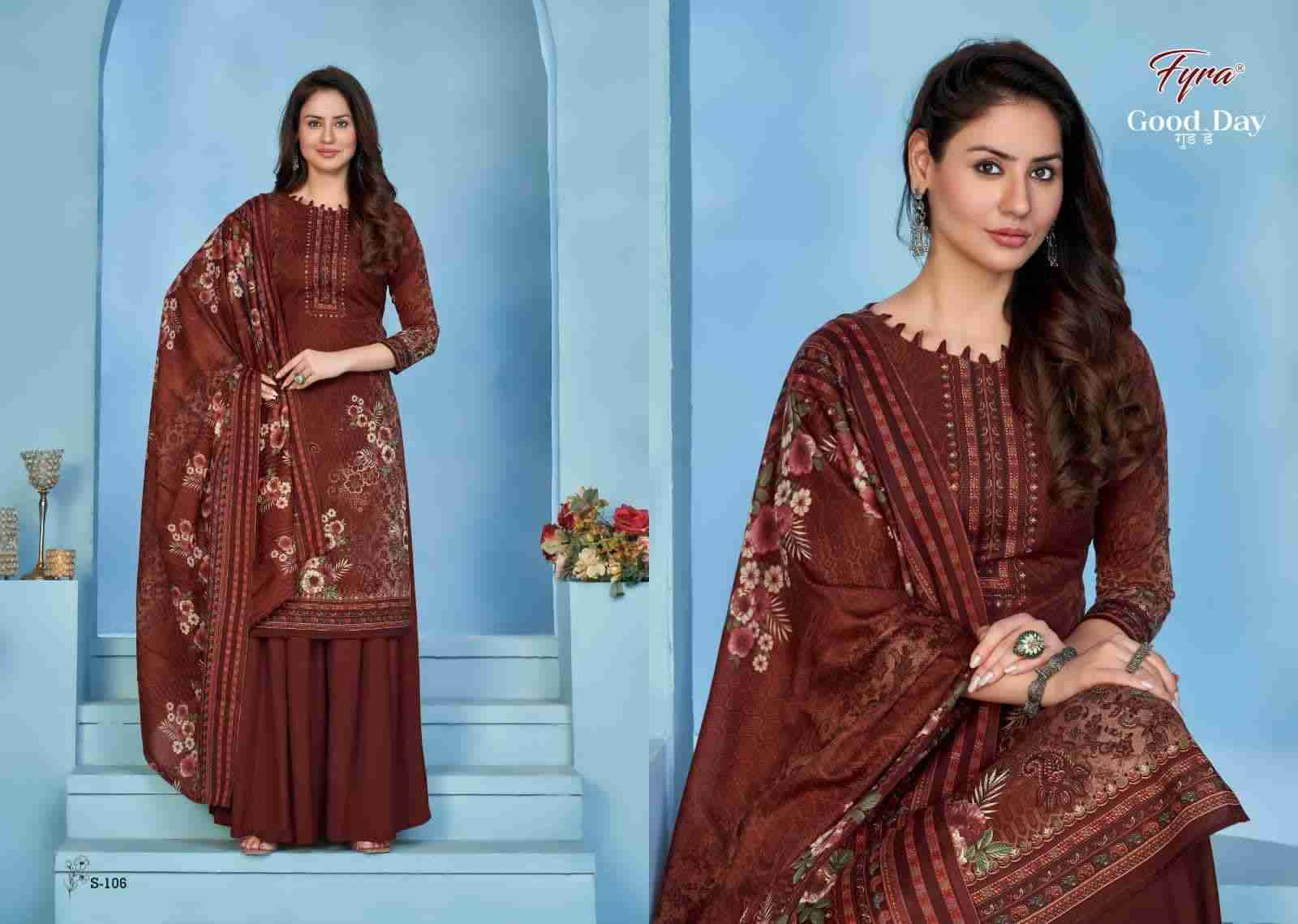 Good Day 101 Series By Fyra 101 To 110 Series Beautiful Festive Suits Stylish Fancy Colorful Party Wear & Occasional Wear Soft Cotton Dresses At Wholesale Price