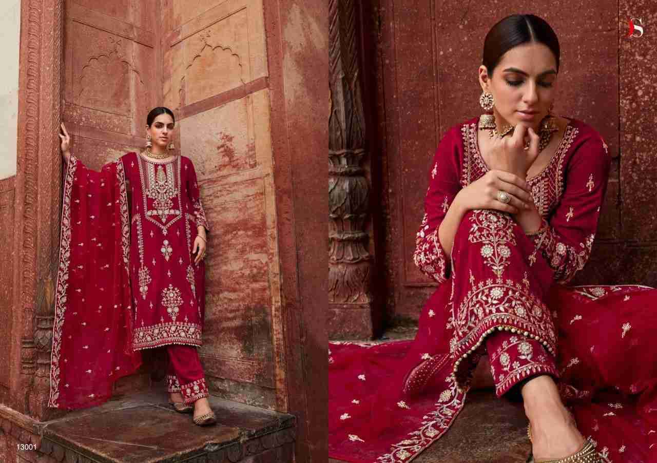 Tahjib By Deepsy Suits 13001 To 13006 Series Festive Suits Collection Beautiful Stylish Fancy Colorful Party Wear & Occasional Wear Velvet Embroidered Dresses At Wholesale Price