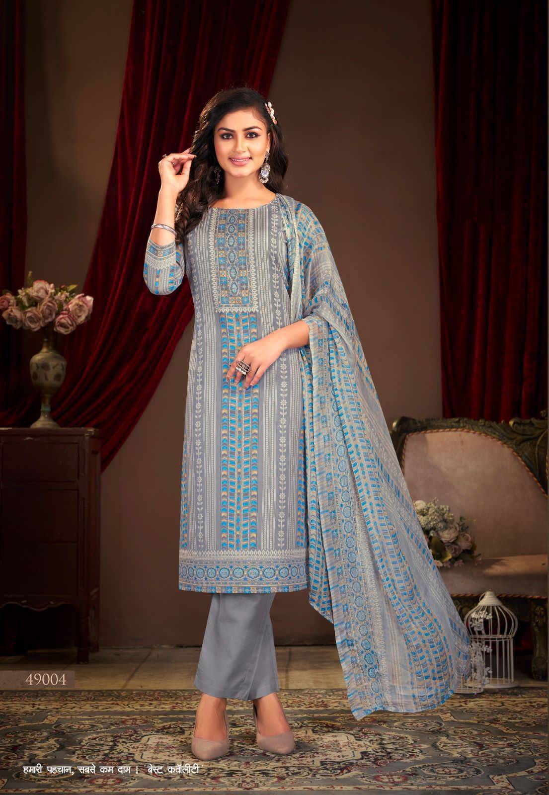 Punjabi Kudi Vol-49 By Shiv Gori Silk Mills 49001 To 49012 Series Beautiful Festive Suits Colorful Stylish Fancy Casual Wear & Ethnic Wear Pure Cotton Print Dresses At Wholesale Price