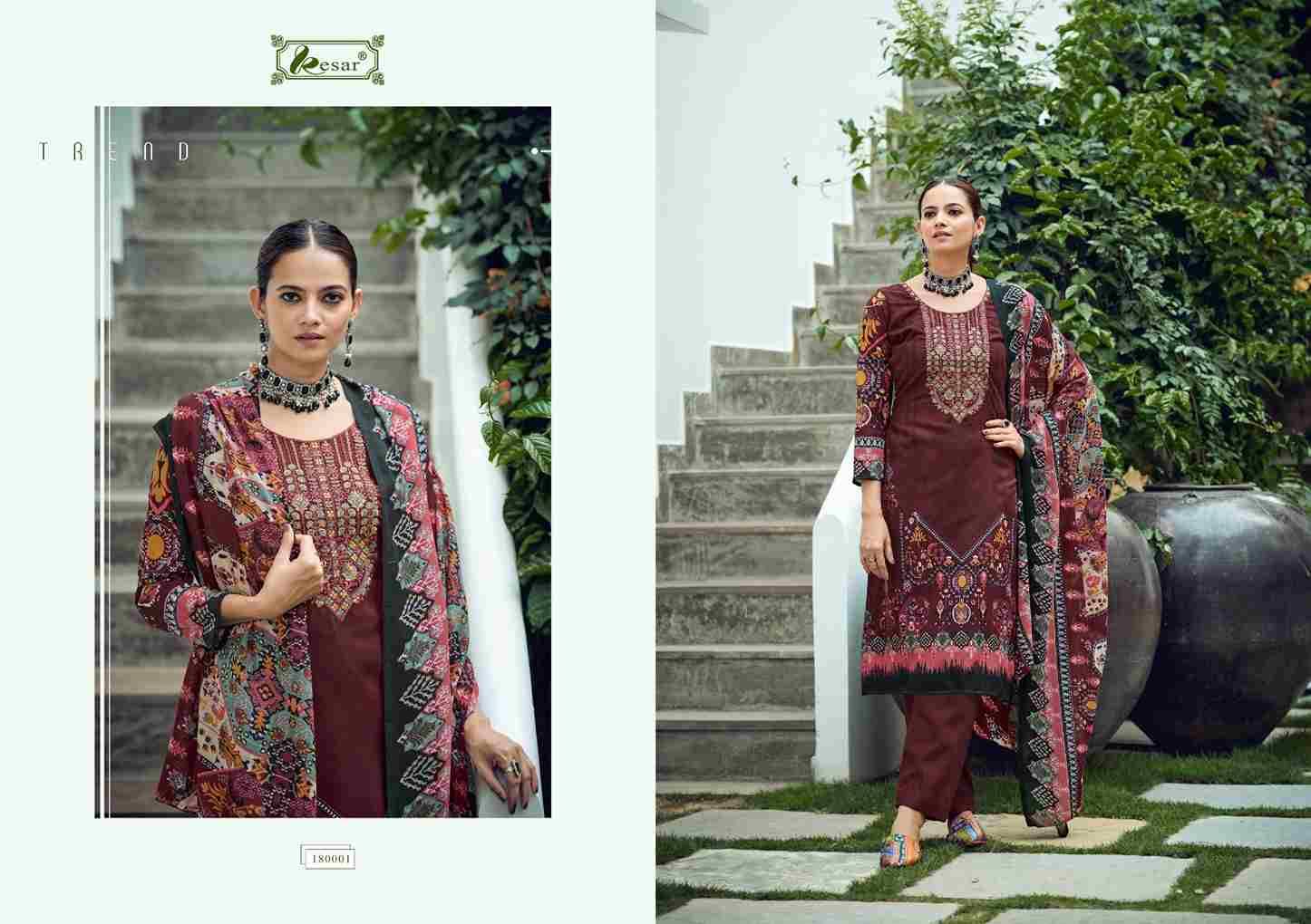 Selena By Kesar 180001 To 180006 Series Beautiful Festive Suits Stylish Fancy Colorful Party Wear & Occasional Wear Pure Lawn Cotton Dresses At Wholesale Price