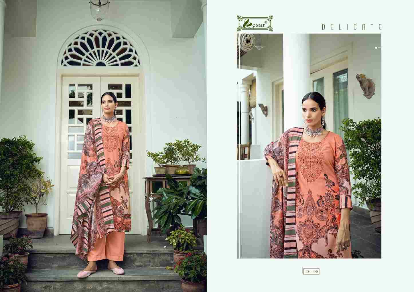 Selena By Kesar 180001 To 180006 Series Beautiful Festive Suits Stylish Fancy Colorful Party Wear & Occasional Wear Pure Lawn Cotton Dresses At Wholesale Price