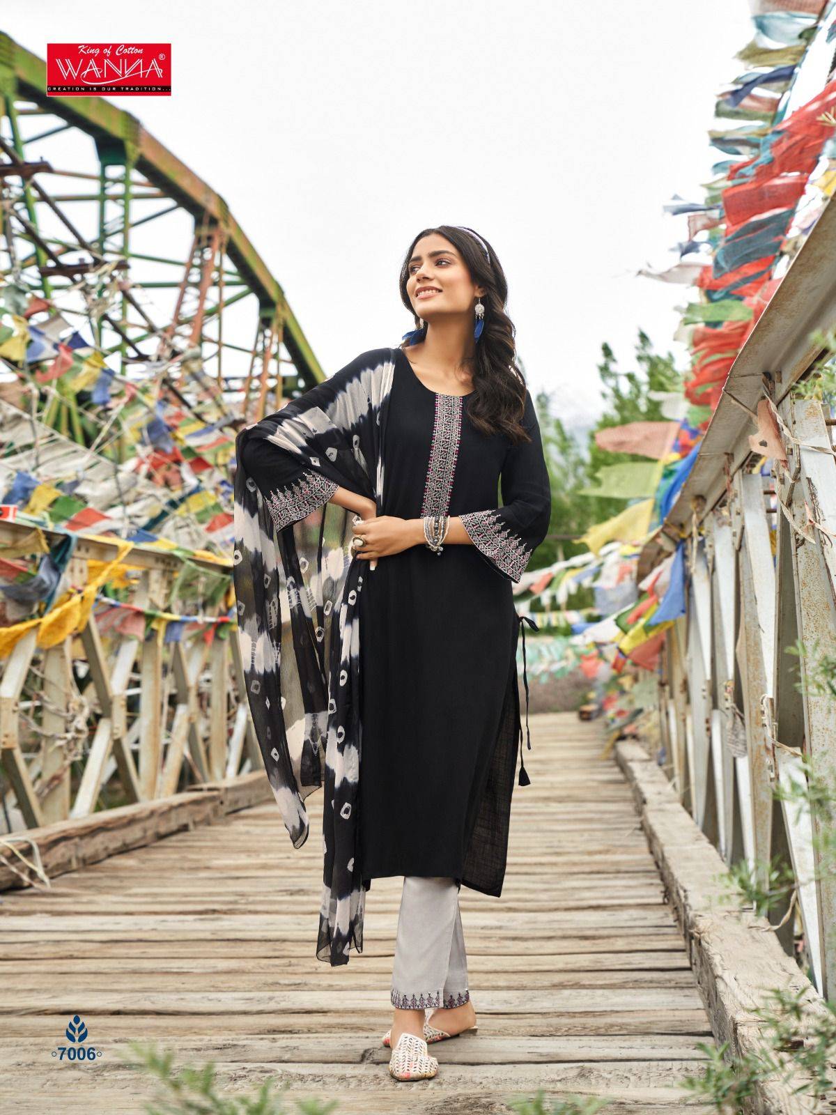 Style By Wanna 7001 To 7006 Series Beautiful Festive Suits Colorful Stylish Fancy Casual Wear & Ethnic Wear Rayon Slub Dresses At Wholesale Price