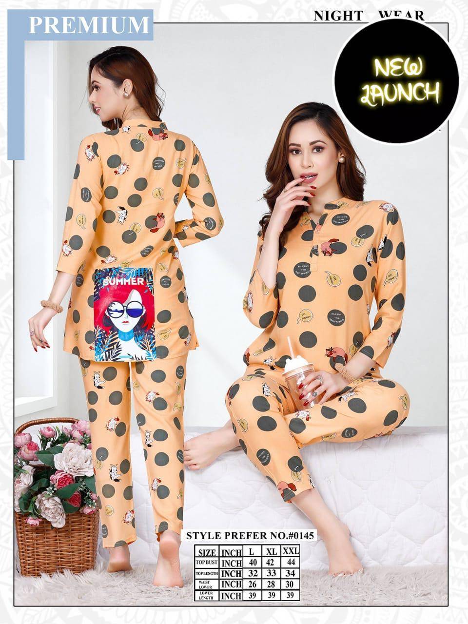 Summer Special Vol-145 By Fashion Talk 145-A To 145-F Series Beautiful Stylish Fancy Colorful Casual Wear & Ethnic Wear Hosiery Cotton Night Suits At Wholesale Price