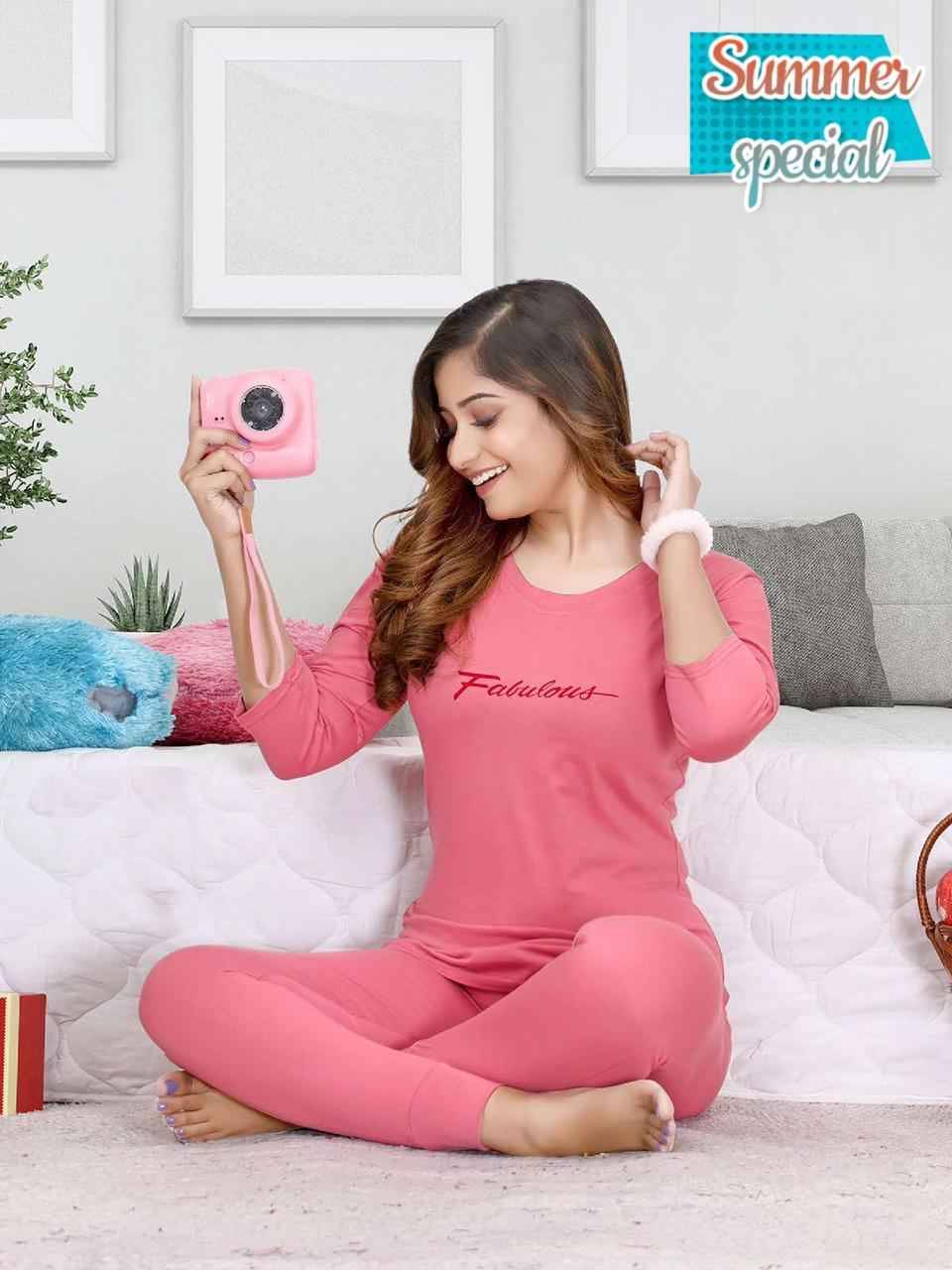 Summer Special Vol-2571 By Fashion Talk 2571-A To 2571-F Series Beautiful Stylish Fancy Colorful Casual Wear & Ethnic Wear Hosiery Cotton Night Suits At Wholesale Price