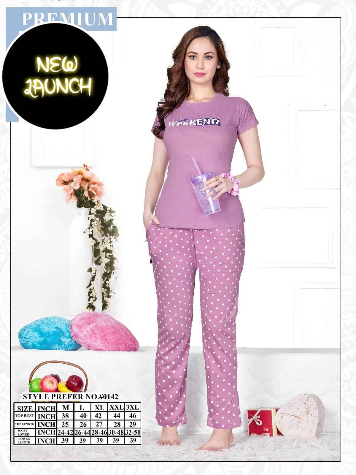 Summer Special Vol-142 By Fashion Talk 142-A To 142-F Series Beautiful Stylish Fancy Colorful Casual Wear & Ethnic Wear Hosiery Cotton Night Suits At Wholesale Price