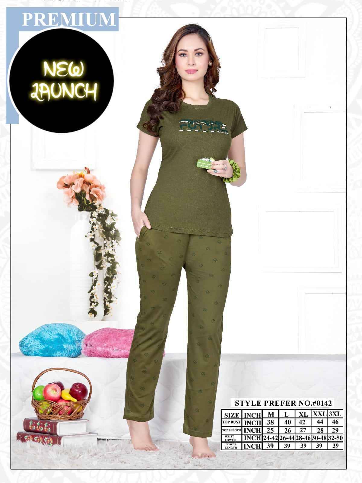 Summer Special Vol-142 By Fashion Talk 142-A To 142-F Series Beautiful Stylish Fancy Colorful Casual Wear & Ethnic Wear Hosiery Cotton Night Suits At Wholesale Price