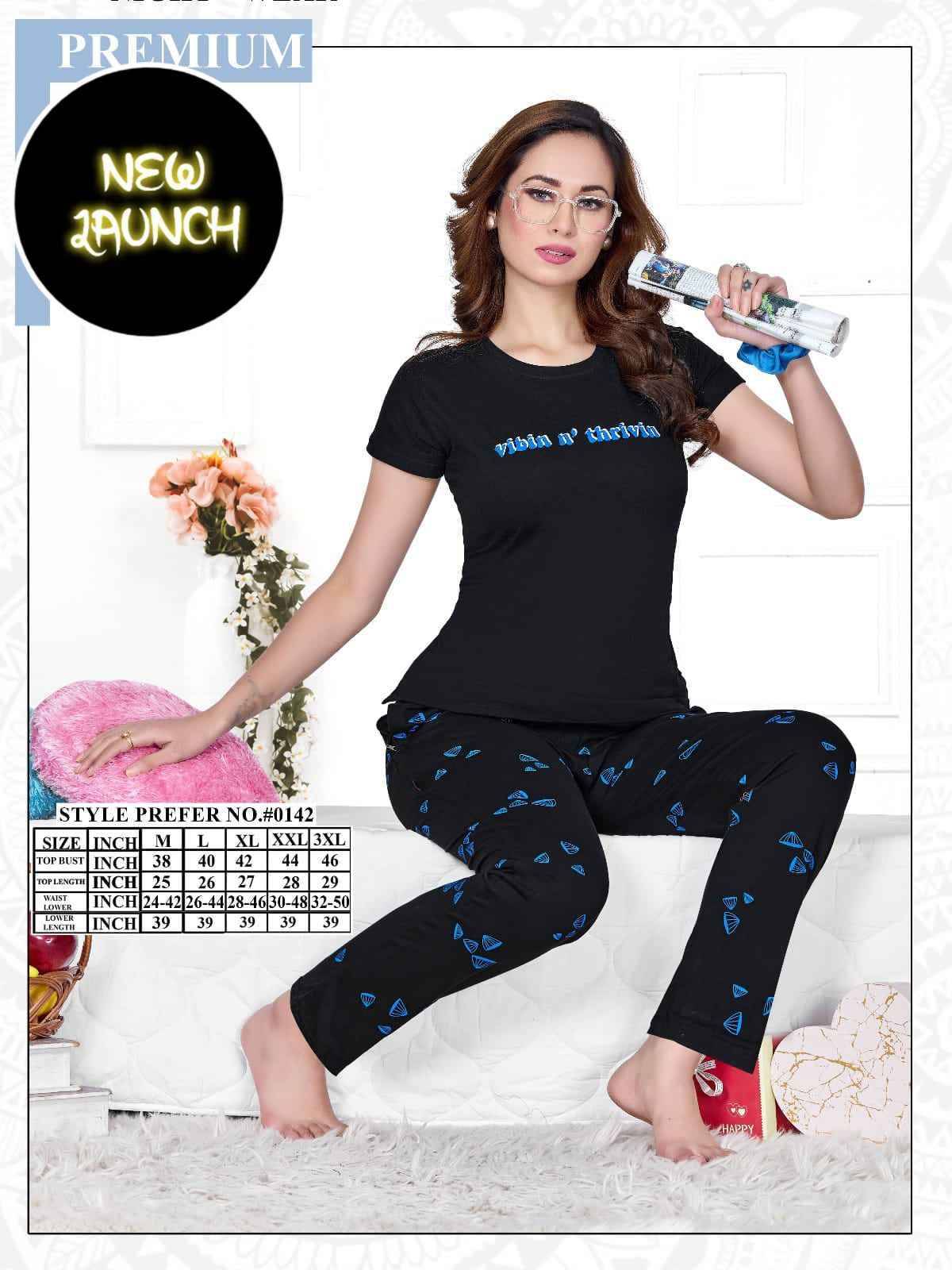 Summer Special Vol-142 By Fashion Talk 142-A To 142-F Series Beautiful Stylish Fancy Colorful Casual Wear & Ethnic Wear Hosiery Cotton Night Suits At Wholesale Price