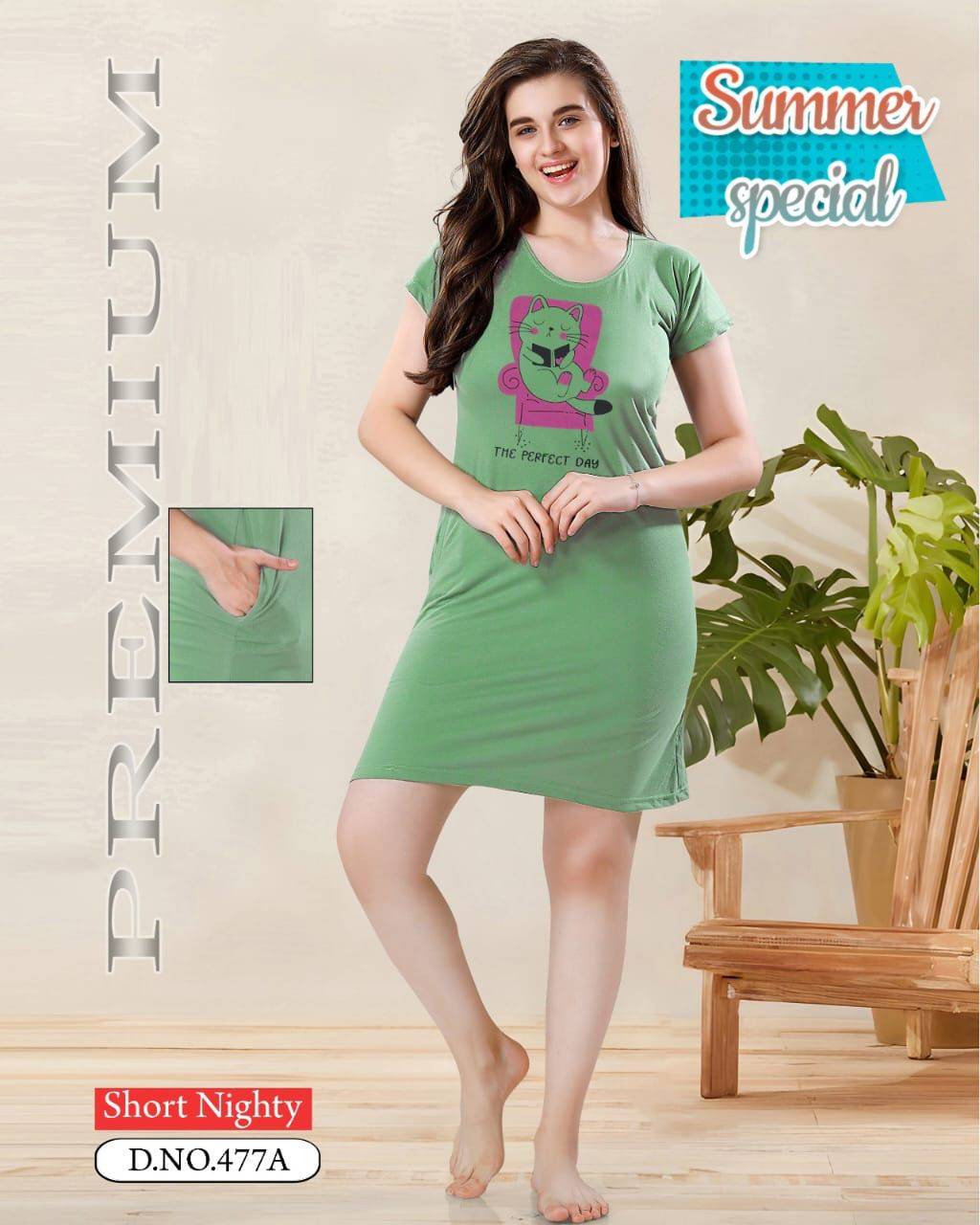 Summer Special Vol-477 By Fashion Talk 477-A To 477-F Series Beautiful Stylish Fancy Colorful Casual Wear & Ethnic Wear Hosiery Cotton Night Suits At Wholesale Price