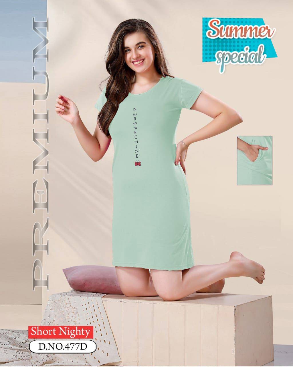 Summer Special Vol-477 By Fashion Talk 477-A To 477-F Series Beautiful Stylish Fancy Colorful Casual Wear & Ethnic Wear Hosiery Cotton Night Suits At Wholesale Price