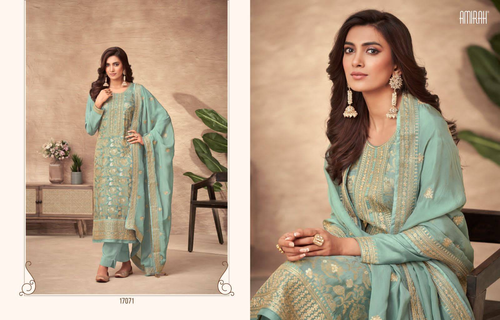 Sofia Vol-2 By Amirah 17071 To 17076 Series Beautiful Suits Colorful Stylish Fancy Casual Wear & Ethnic Wear Pure Viscose Dola Jacquard Dresses At Wholesale Price