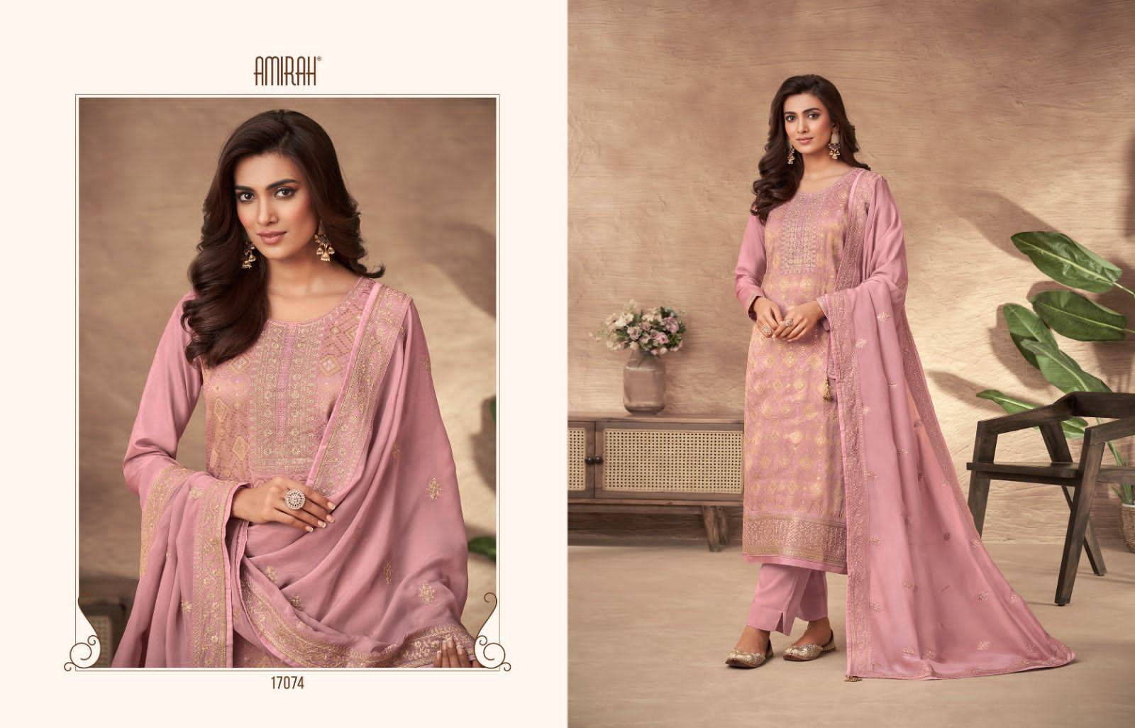 Sofia Vol-2 By Amirah 17071 To 17076 Series Beautiful Suits Colorful Stylish Fancy Casual Wear & Ethnic Wear Pure Viscose Dola Jacquard Dresses At Wholesale Price