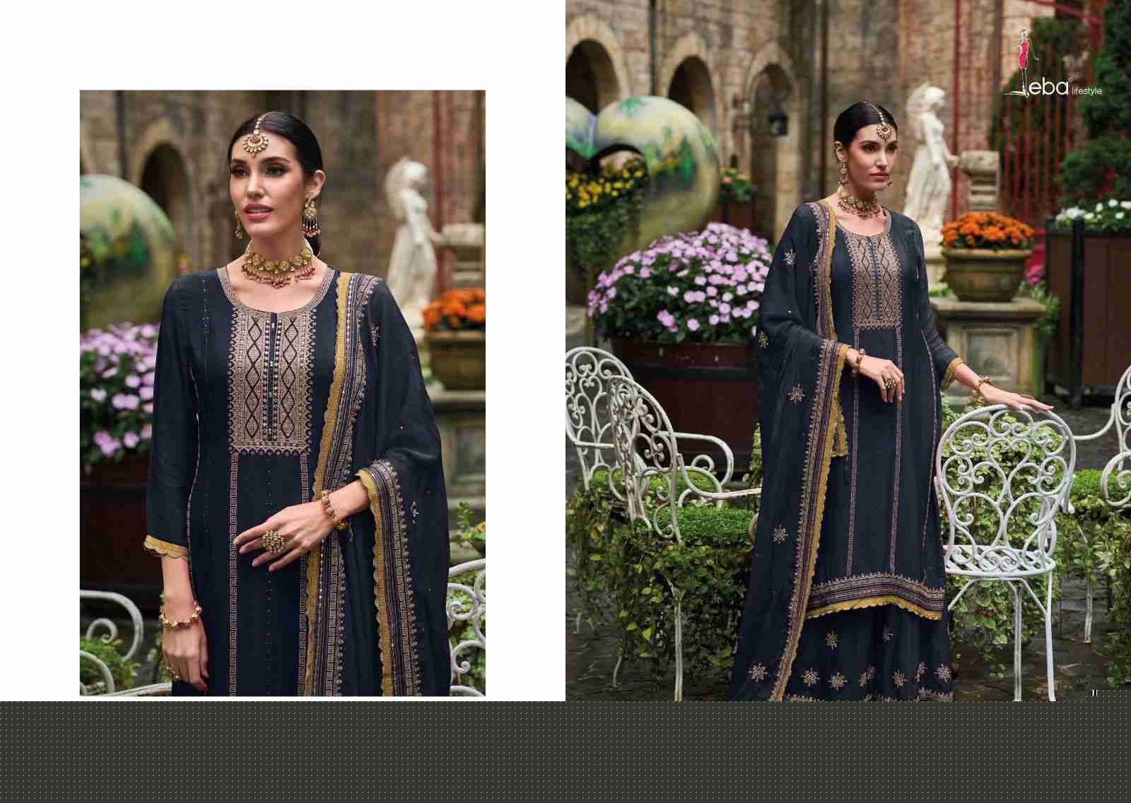 Fhillauri By Eba Lifestyle 1612 To 1615 Series Designer Sharara Suits Beautiful Stylish Fancy Colorful Party Wear & Occasional Wear Chinnon With Embroidery Dresses At Wholesale Price