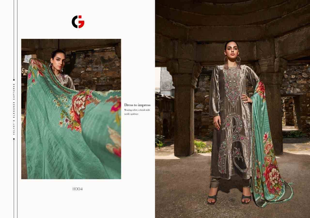 Afsana By Gull Jee 11001 To 11006 Series Festive Suits Beautiful Fancy Colorful Stylish Party Wear & Occasional Wear Velvet With Embroidery Dresses At Wholesale Price
