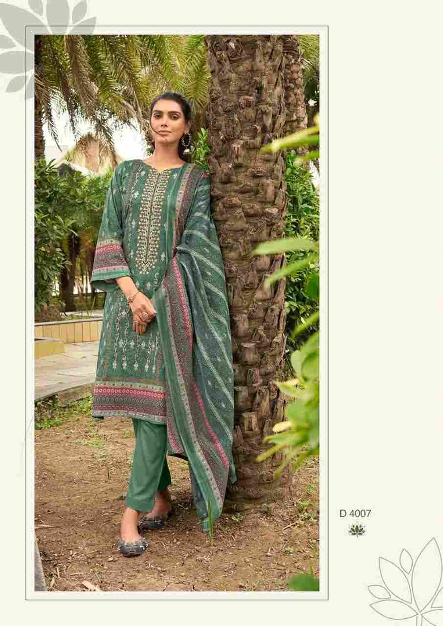 Embroidered Lawn Vol-4 By Ishaal Prints 4001 To 4010 Series Beautiful Festive Suits Colorful Stylish Fancy Casual Wear & Ethnic Wear Pure Lawn Dresses At Wholesale Price