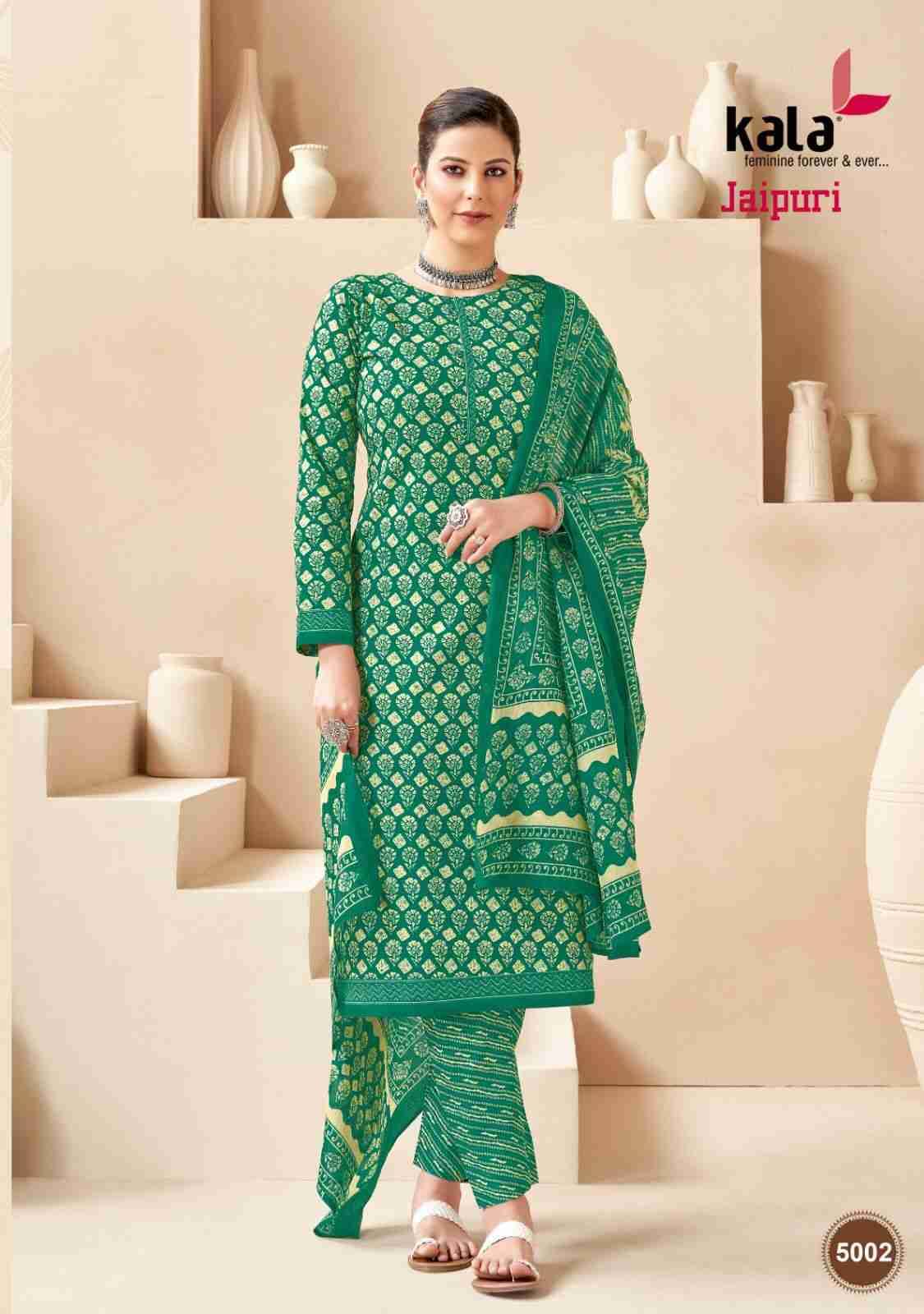 Jaipuri Vol-3 By Kala 5001 To 5012 Series Beautiful Suits Colorful Stylish Fancy Casual Wear & Ethnic Wear Pure Cotton Print Dresses At Wholesale Price