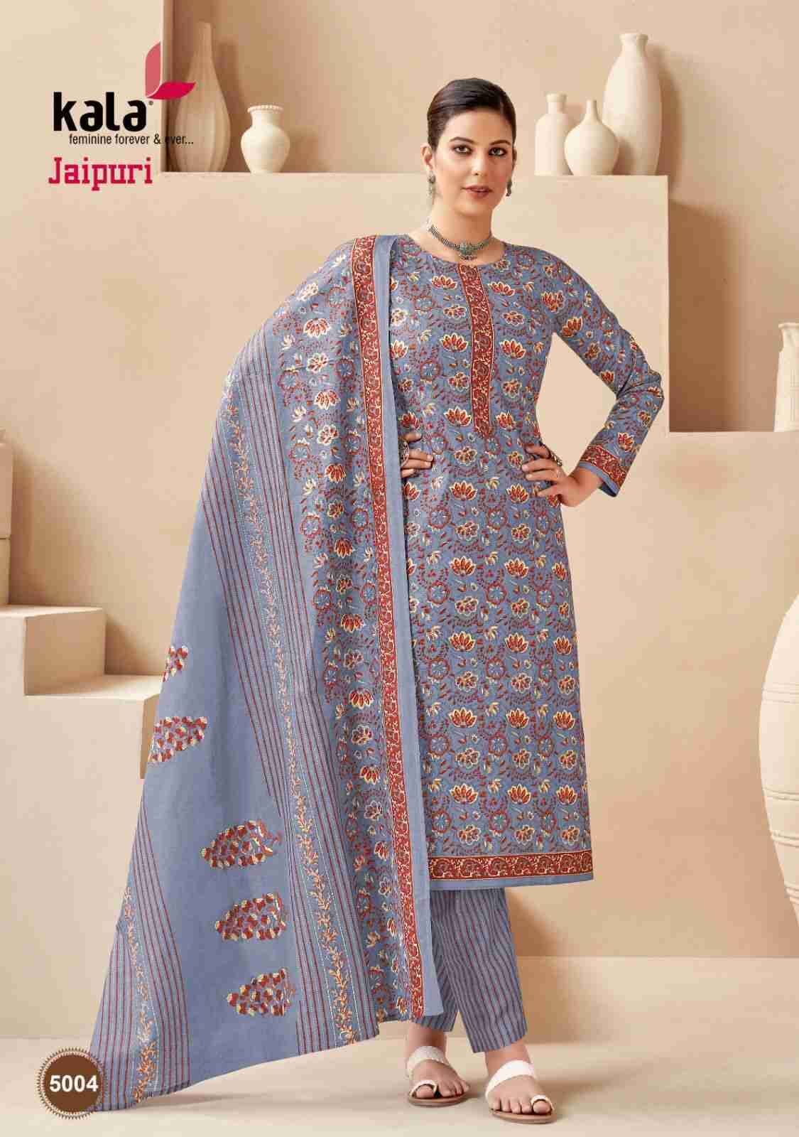 Jaipuri Vol-3 By Kala 5001 To 5012 Series Beautiful Suits Colorful Stylish Fancy Casual Wear & Ethnic Wear Pure Cotton Print Dresses At Wholesale Price