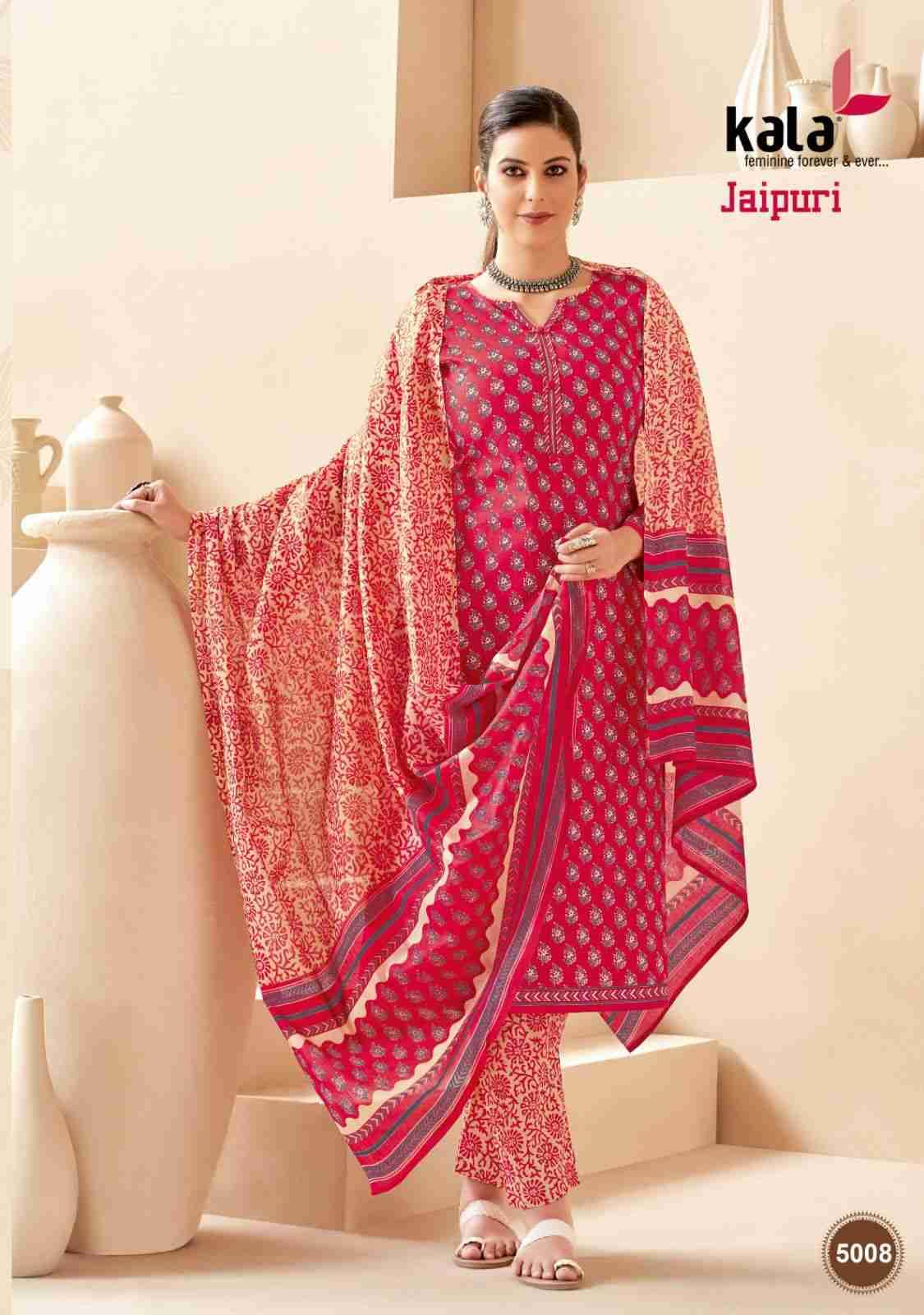 Jaipuri Vol-3 By Kala 5001 To 5012 Series Beautiful Suits Colorful Stylish Fancy Casual Wear & Ethnic Wear Pure Cotton Print Dresses At Wholesale Price
