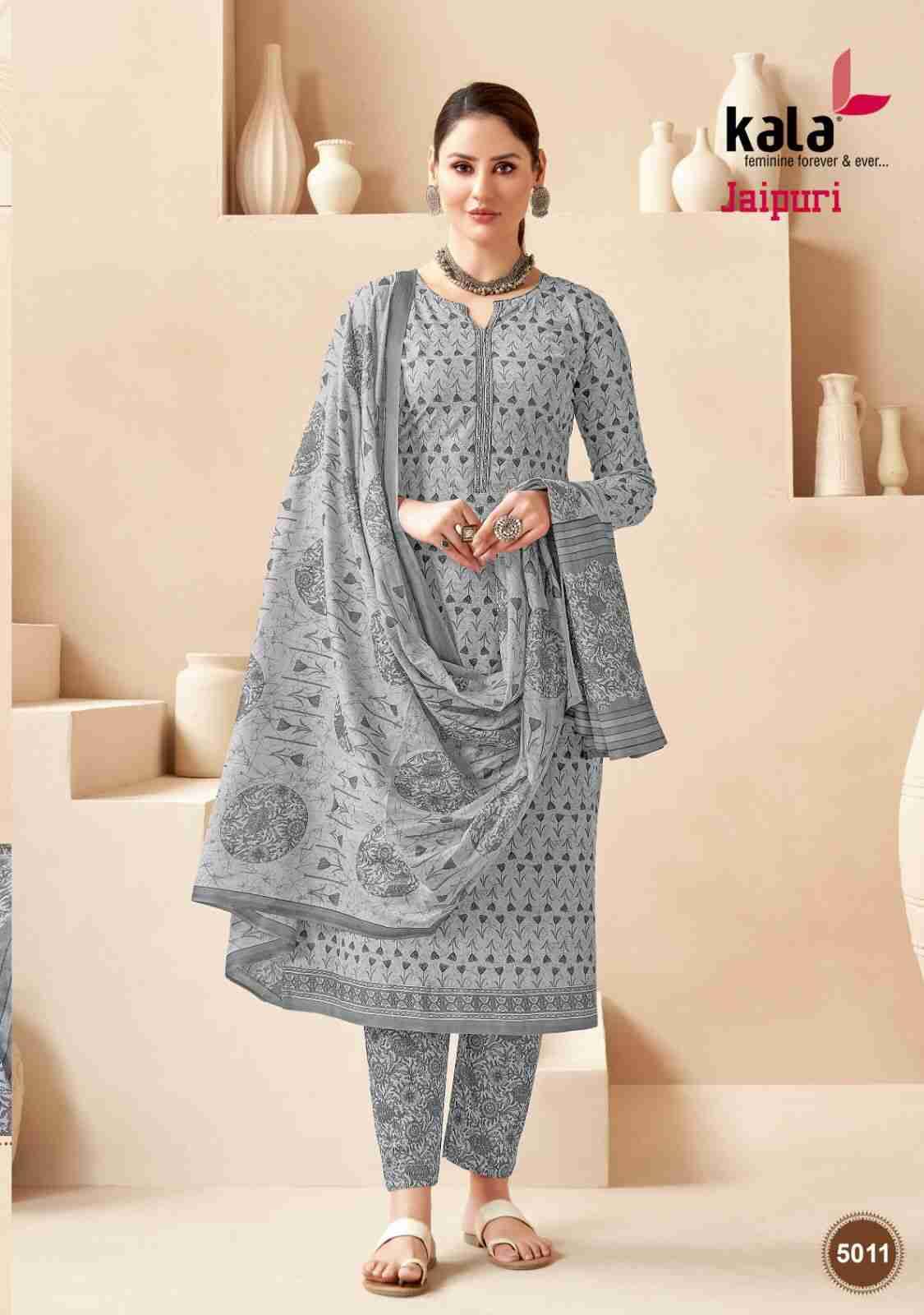 Jaipuri Vol-3 By Kala 5001 To 5012 Series Beautiful Suits Colorful Stylish Fancy Casual Wear & Ethnic Wear Pure Cotton Print Dresses At Wholesale Price