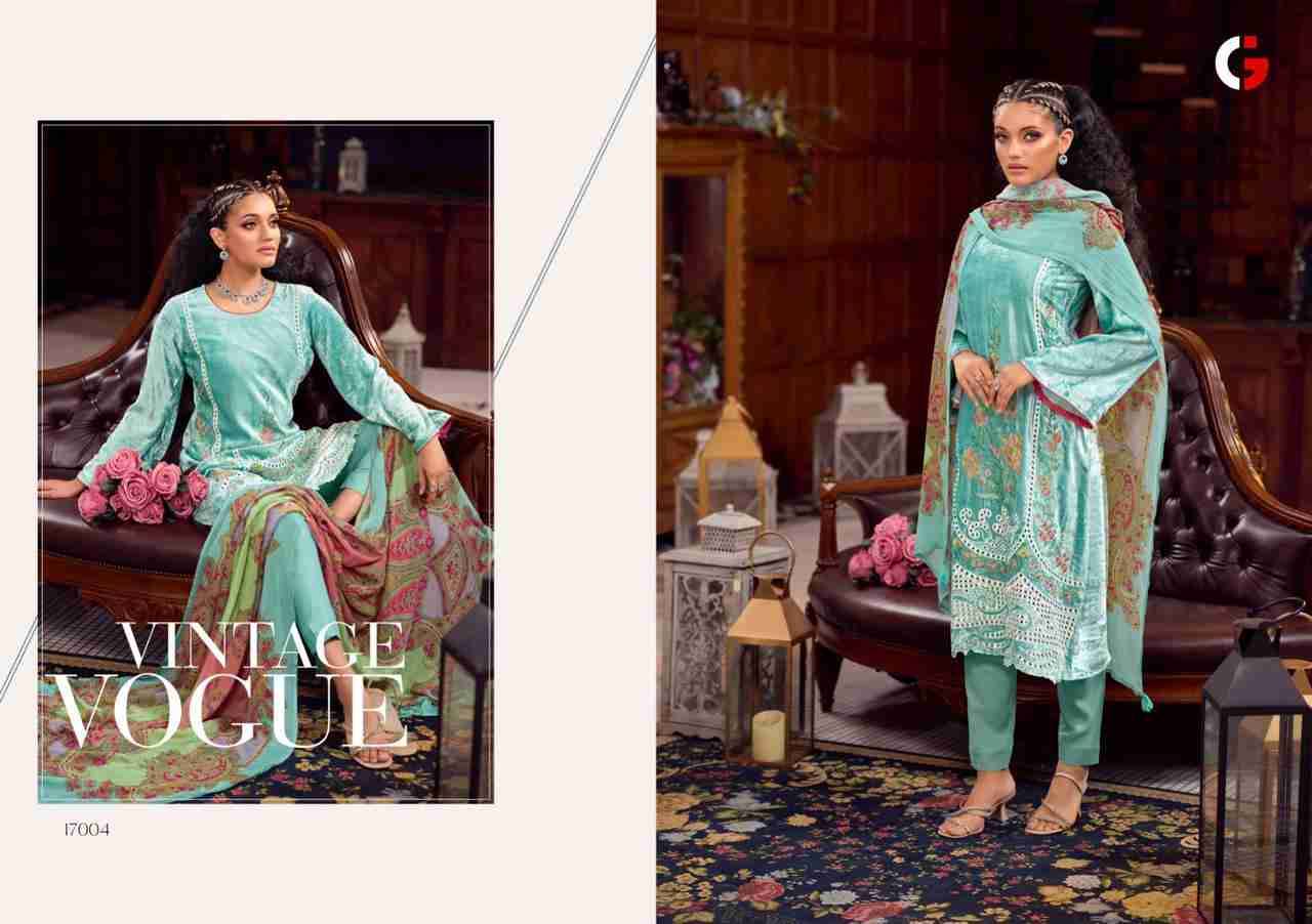 Mahnoor By Gull Jee 17001 To 17006 Series Designer Festive Suits Beautiful Stylish Fancy Colorful Party Wear & Occasional Wear Pure Viscose Velvet Dresses At Wholesale Price