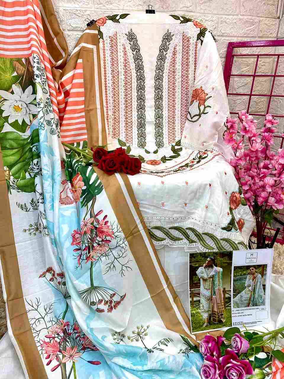 Mahgul 1001 Series By Mahgul 1001 To 1004 Series Beautiful Pakistani Suits Colorful Stylish Fancy Casual Wear & Ethnic Wear Pure Cotton Print Dresses At Wholesale Price