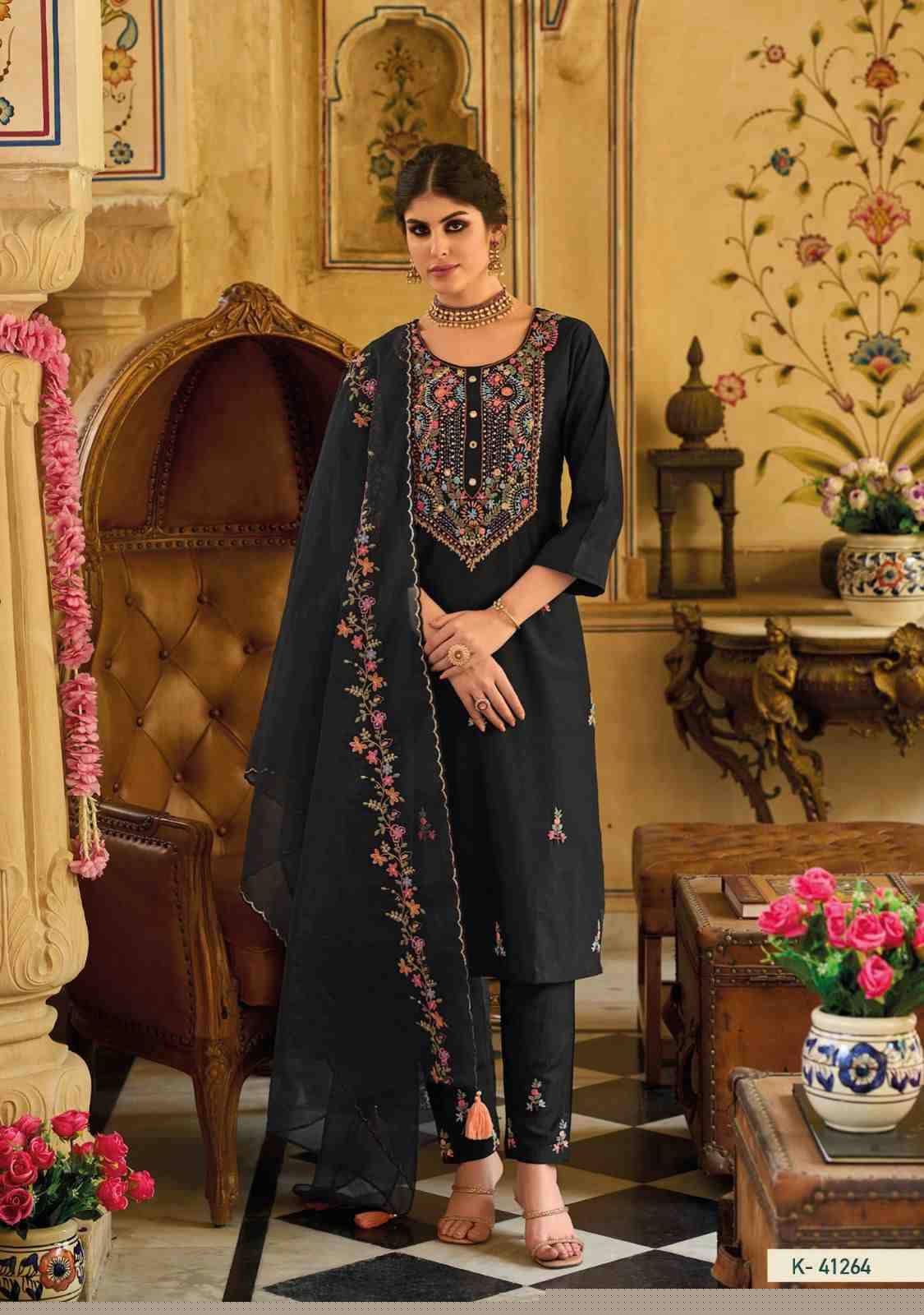 Kantha Vol-2 By Kailee 41261 To 41266 Series Beautiful Stylish Festive Suits Fancy Colorful Casual Wear & Ethnic Wear & Ready To Wear Pure Viscose Silk Dresses At Wholesale Price