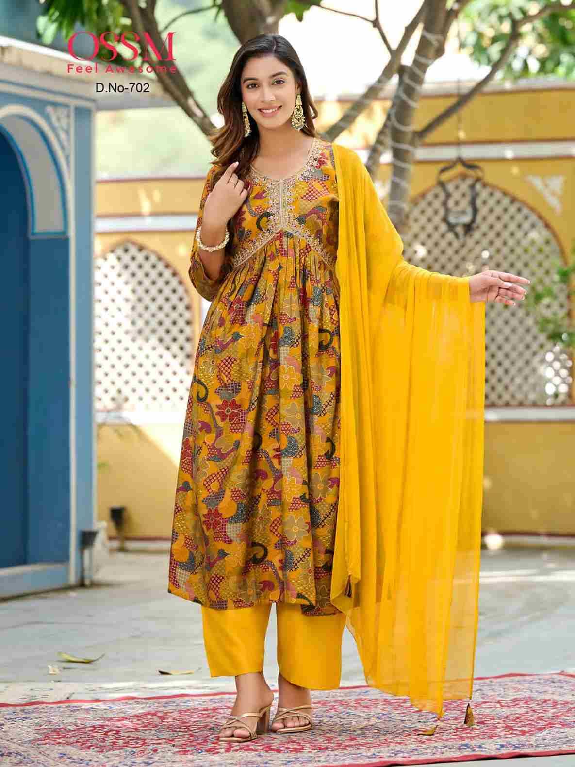 Resham Vol-7 By Ossm 701 To 706 Series Beautiful Stylish Festive Suits Fancy Colorful Casual Wear & Ethnic Wear & Ready To Wear Modal Chanderi Dresses At Wholesale Price