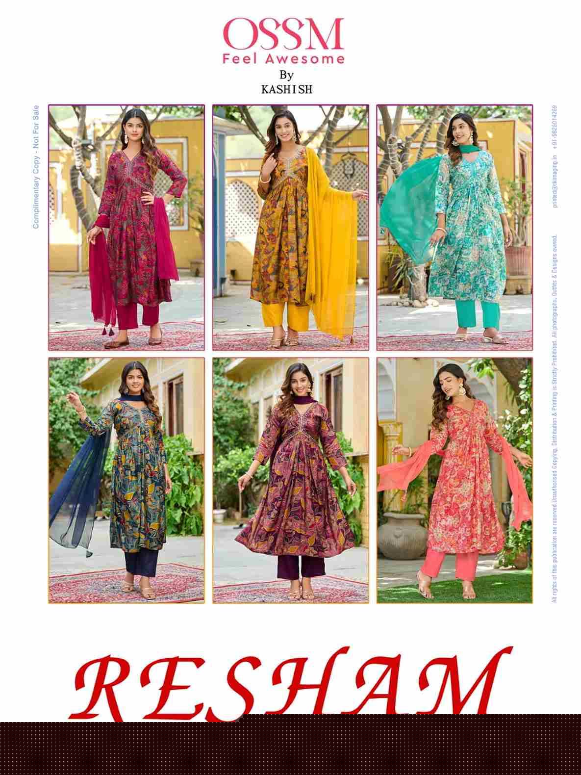 Resham Vol-7 By Ossm 701 To 706 Series Beautiful Stylish Festive Suits Fancy Colorful Casual Wear & Ethnic Wear & Ready To Wear Modal Chanderi Dresses At Wholesale Price