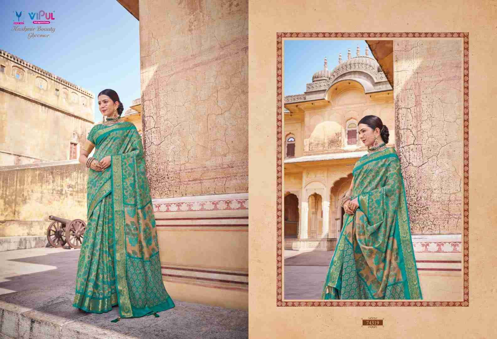 Kashmir Beauty Ghoomar By Vipul Fashion 74304 To 74321 Series Indian Traditional Wear Collection Beautiful Stylish Fancy Colorful Party Wear & Occasional Wear Fancy Sarees At Wholesale Price