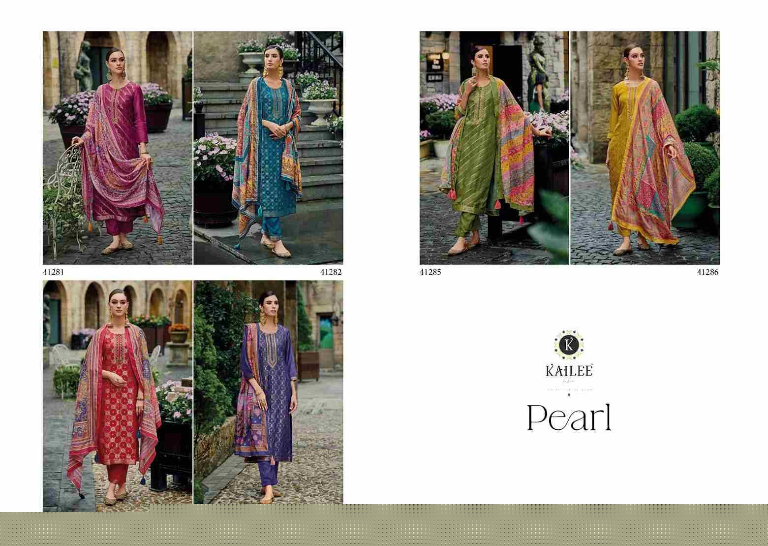 Pearl By Kailee 41281 To 41286 Series Beautiful Festive Suits Colorful Stylish Fancy Casual Wear & Ethnic Wear Pure Viscose Silk Dresses At Wholesale Price