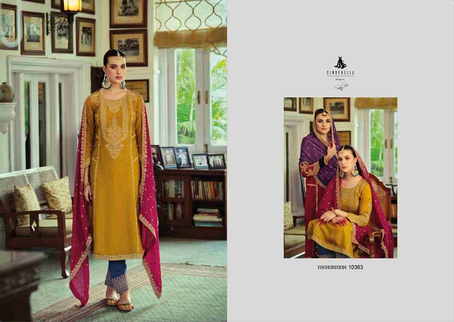 Raj Bari By Cinderella 10361 To 10366 Series Beautiful Festive Suits Colorful Stylish Fancy Casual Wear & Ethnic Wear Pure Bemberg Silk Dresses At Wholesale Price