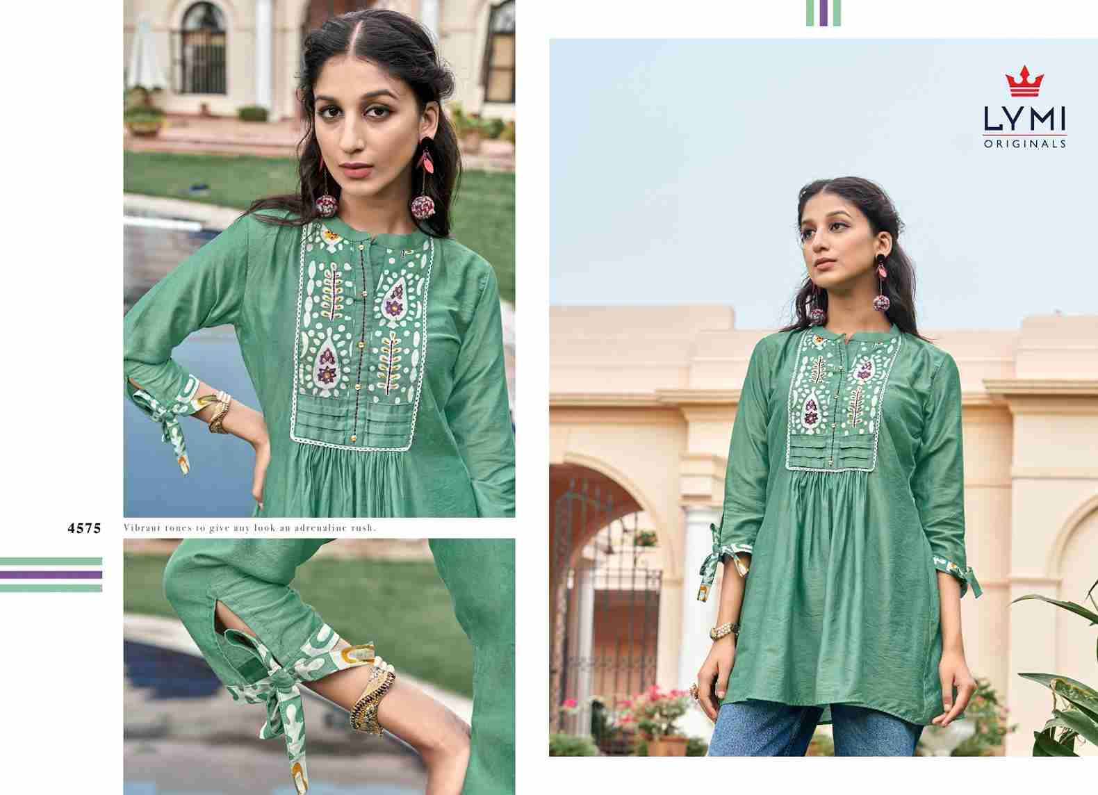 Fusion By Lymi Originals 4571 To 4575 Series Designer Stylish Fancy Colorful Beautiful Party Wear & Ethnic Wear Collection Viscose Print Tops At Wholesale Price