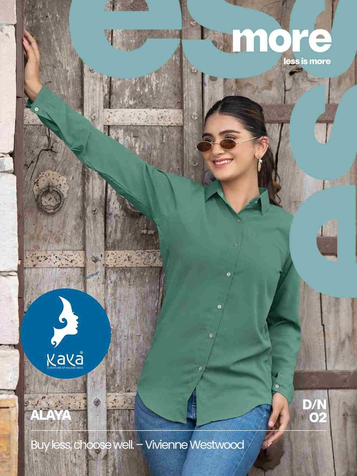 Alaya By Kaya 01 To 08 Series Designer Stylish Fancy Colorful Beautiful Party Wear & Ethnic Wear Collection Poly Lycra Tops At Wholesale Price
