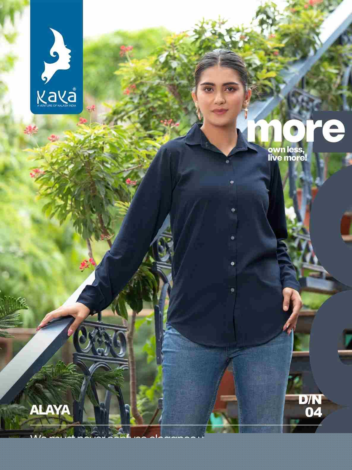 Alaya By Kaya 01 To 08 Series Designer Stylish Fancy Colorful Beautiful Party Wear & Ethnic Wear Collection Poly Lycra Tops At Wholesale Price