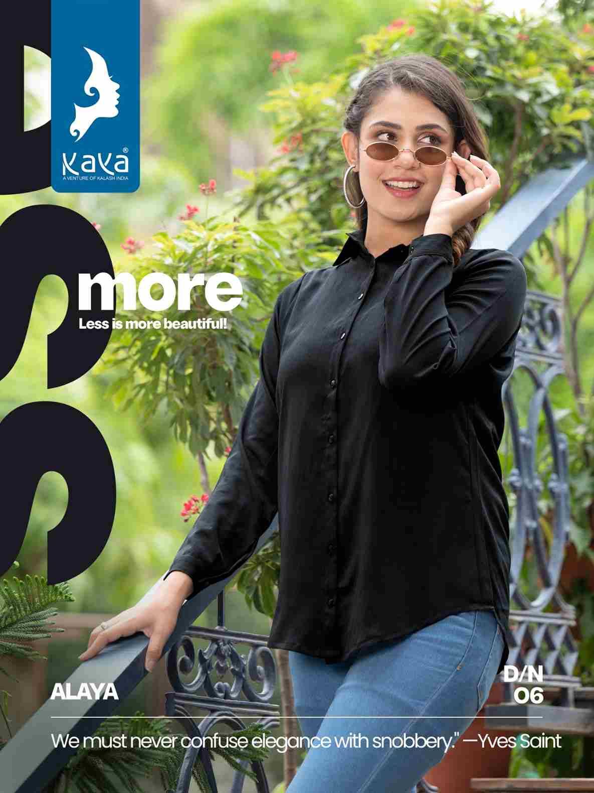 Alaya By Kaya 01 To 08 Series Designer Stylish Fancy Colorful Beautiful Party Wear & Ethnic Wear Collection Poly Lycra Tops At Wholesale Price