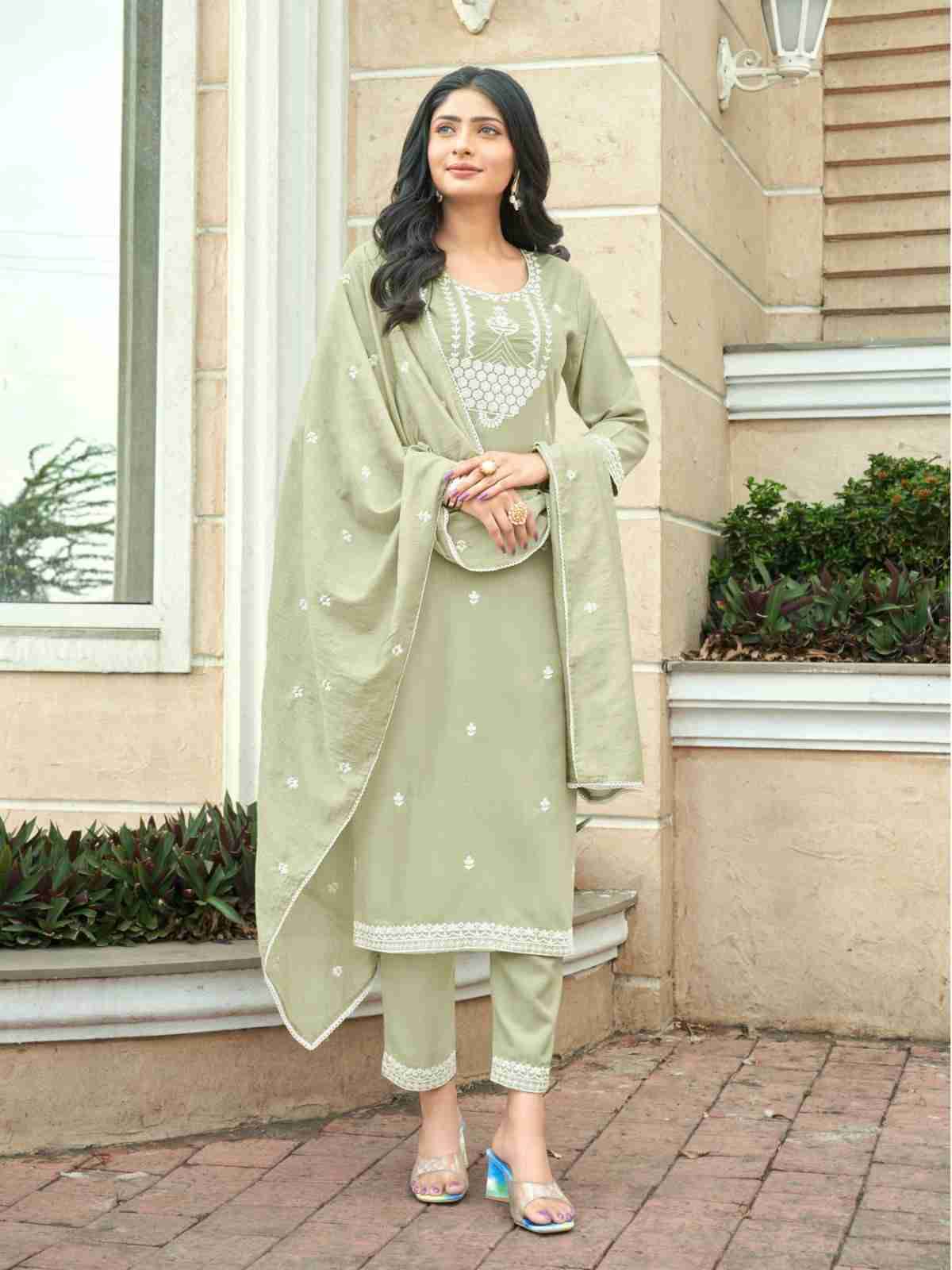 Ornet By Vitara 1001 To 1004 Series Beautiful Festive Suits Colorful Stylish Fancy Casual Wear & Ethnic Wear Slub Cotton Dresses At Wholesale Price