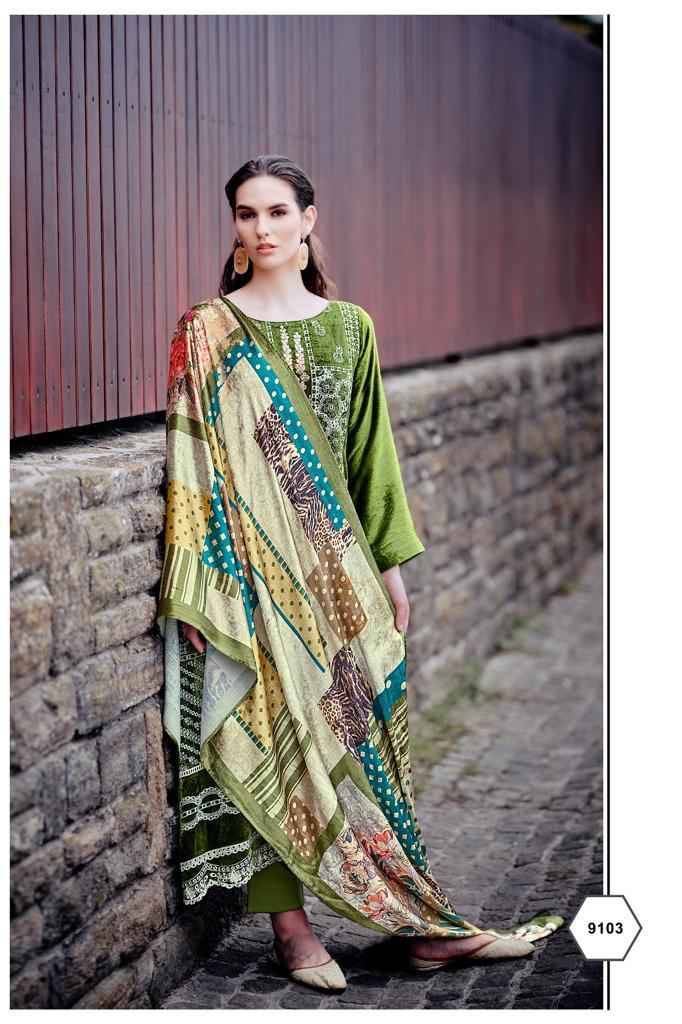 Qataar By Aiqa 9101 To 9108 Series Beautiful Suits Colorful Stylish Fancy Casual Wear & Ethnic Wear Pure Velvet With Work Dresses At Wholesale Price
