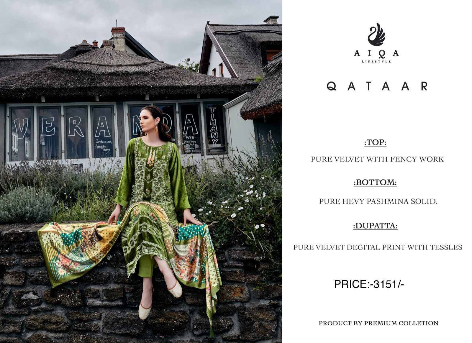 Qataar By Aiqa 9101 To 9108 Series Beautiful Suits Colorful Stylish Fancy Casual Wear & Ethnic Wear Pure Velvet With Work Dresses At Wholesale Price