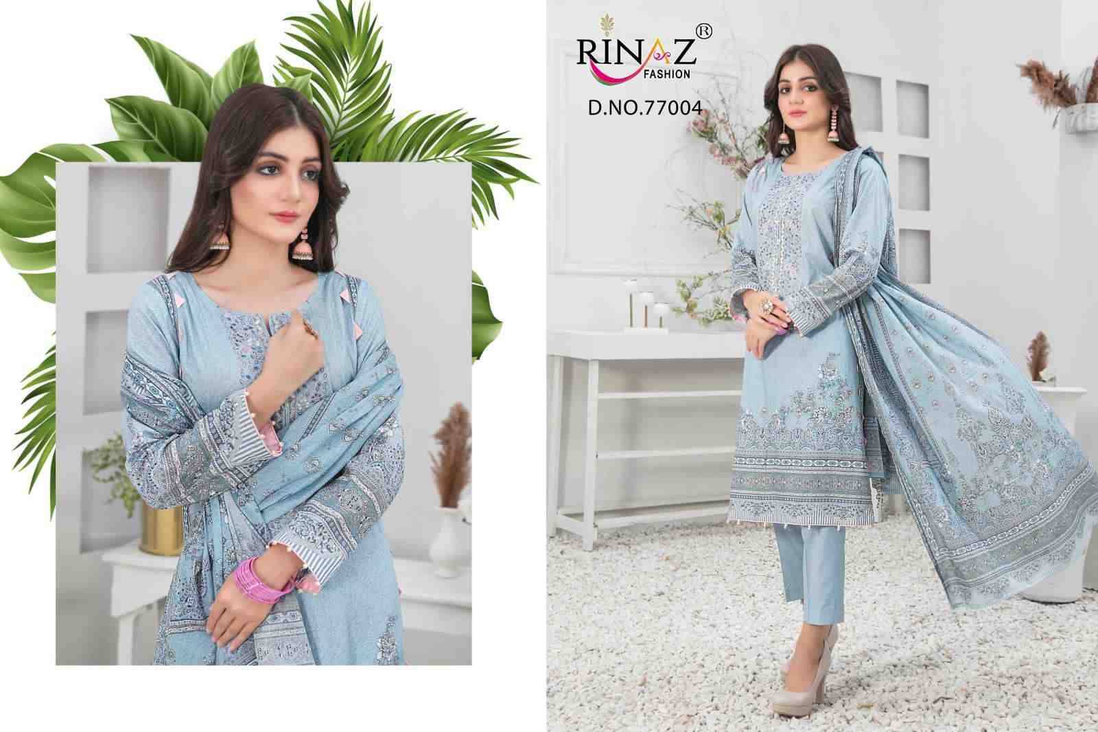 Mehmal Vol-2 By Rinaz Fashion 77001 To 77008 Series Beautiful Pakistani Suits Colorful Stylish Fancy Casual Wear & Ethnic Wear Cambric Cotton Print With Embroidered Dresses At Wholesale Price