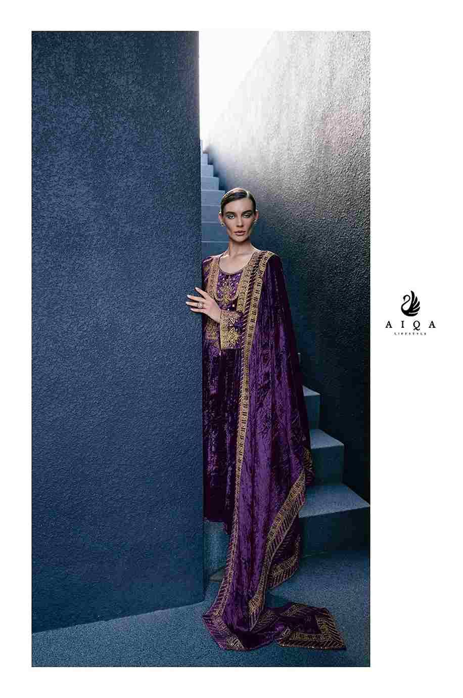 Edinburgh By Aiqa 8601 To 8608 Series Beautiful Stylish Festive Suits Fancy Colorful Casual Wear & Ethnic Wear & Ready To Wear Pure Velvet With Work Dresses At Wholesale Price