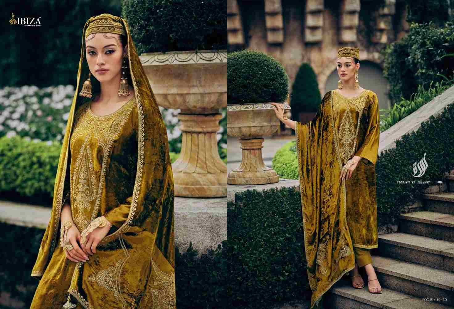 Pink Velvet By Ibiza 10429 To 10434 Series Beautiful Stylish Festive Suits Fancy Colorful Casual Wear & Ethnic Wear & Ready To Wear Pure Viscose Velvet With Work Dresses At Wholesale Price