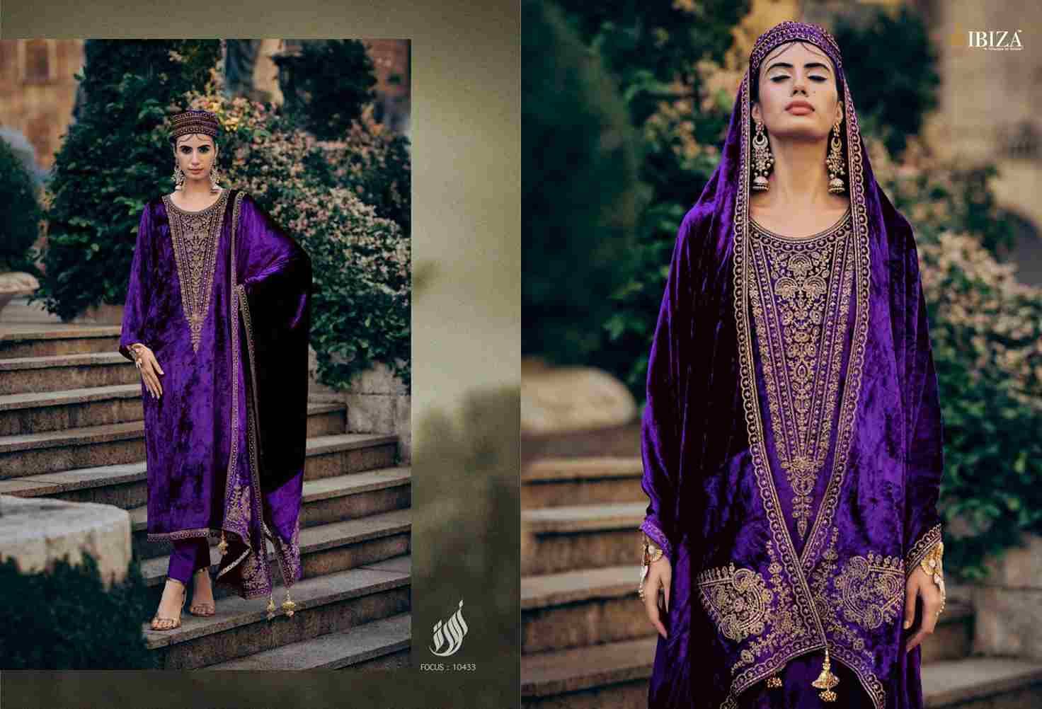 Pink Velvet By Ibiza 10429 To 10434 Series Beautiful Stylish Festive Suits Fancy Colorful Casual Wear & Ethnic Wear & Ready To Wear Pure Viscose Velvet With Work Dresses At Wholesale Price