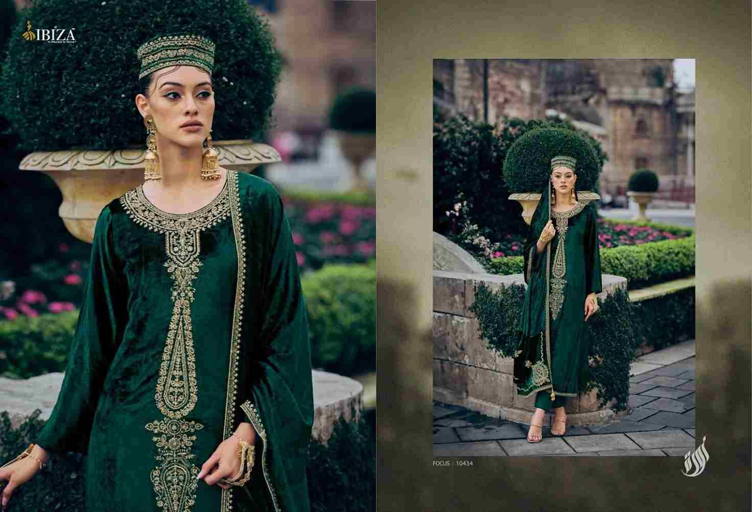 Pink Velvet By Ibiza 10429 To 10434 Series Beautiful Stylish Festive Suits Fancy Colorful Casual Wear & Ethnic Wear & Ready To Wear Pure Viscose Velvet With Work Dresses At Wholesale Price