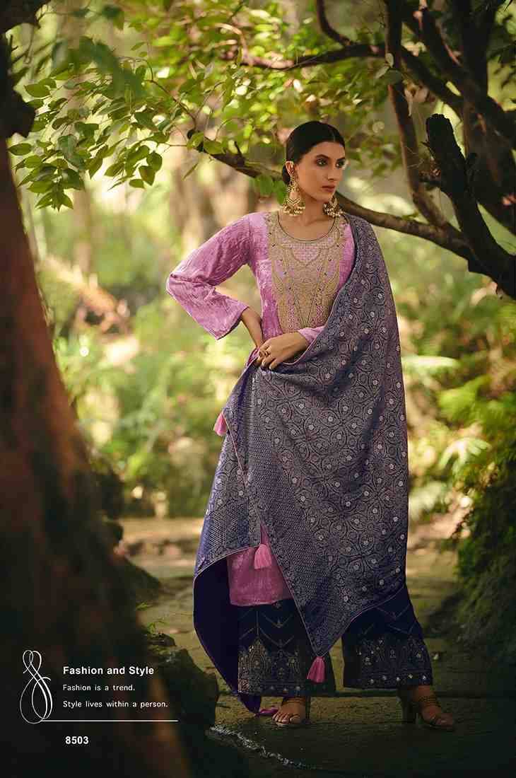 Hasrat By Aiqa 8501 To 8507 Series Beautiful Stylish Festive Suits Fancy Colorful Casual Wear & Ethnic Wear & Ready To Wear Pure Velvet With Work Dresses At Wholesale Price