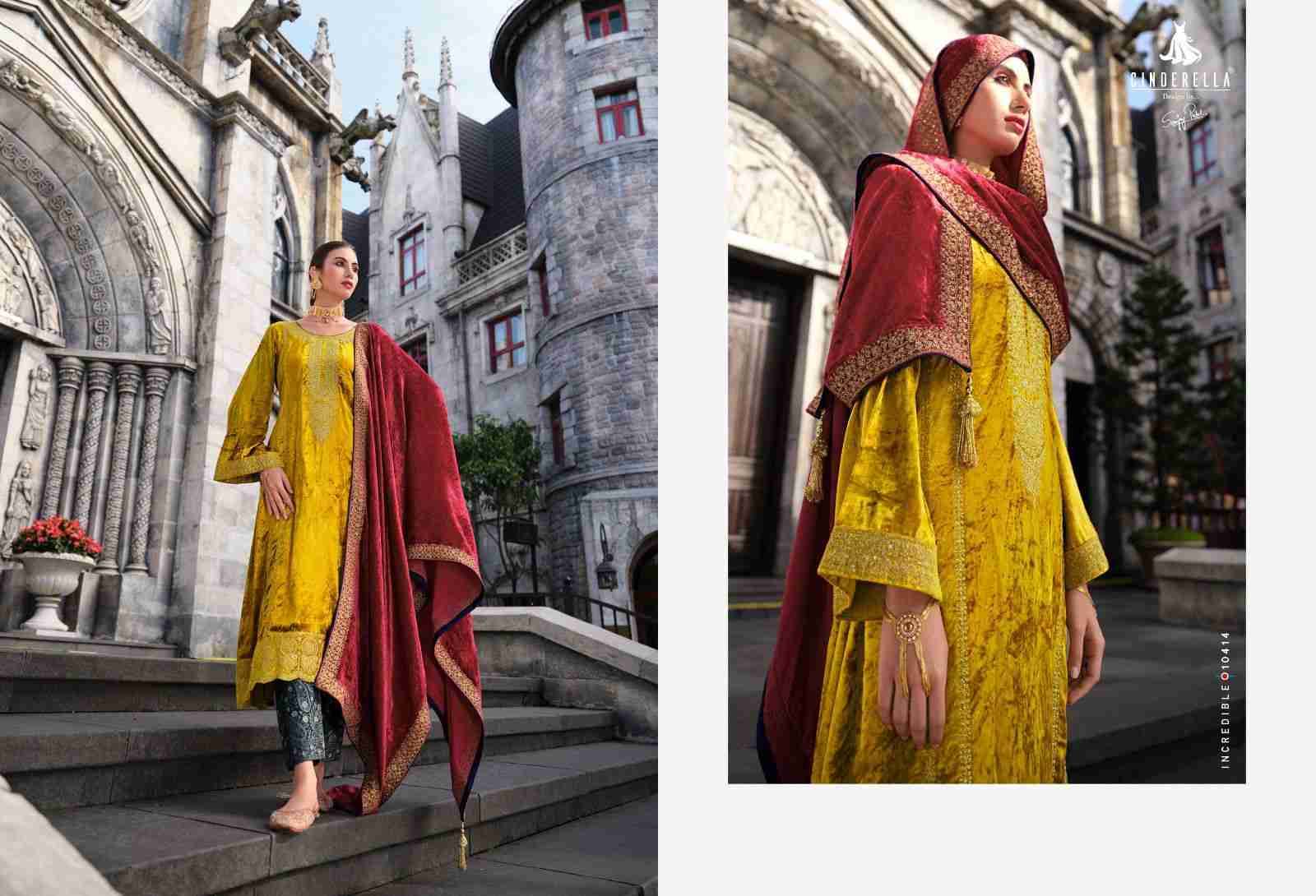Jo Reevaz By Cinderella 10413 To 10420 Series Beautiful Stylish Festive Suits Fancy Colorful Casual Wear & Ethnic Wear & Ready To Wear Pure Velvet With Work Dresses At Wholesale Price