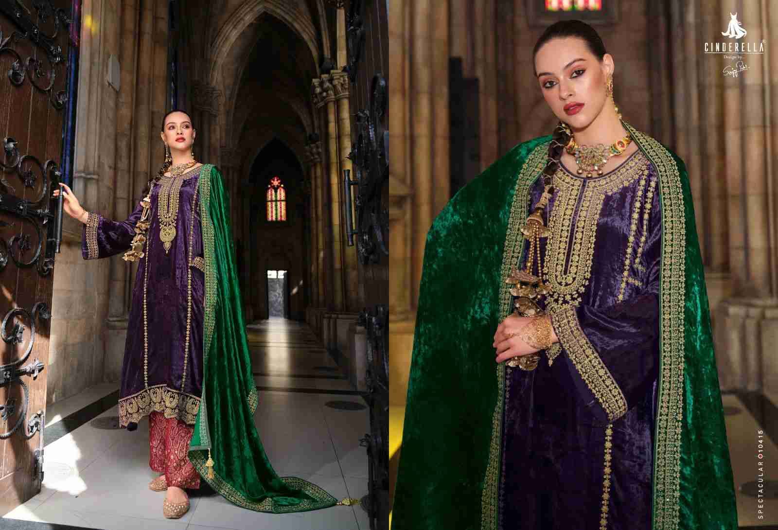 Jo Reevaz By Cinderella 10413 To 10420 Series Beautiful Stylish Festive Suits Fancy Colorful Casual Wear & Ethnic Wear & Ready To Wear Pure Velvet With Work Dresses At Wholesale Price