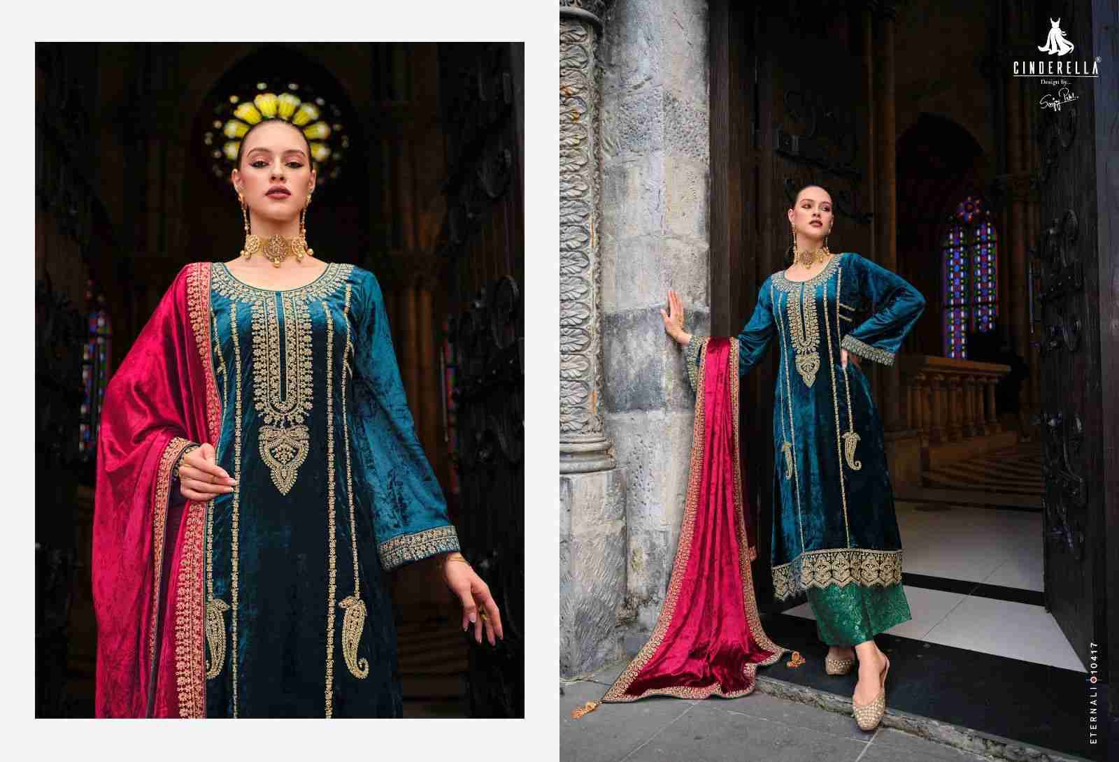 Jo Reevaz By Cinderella 10413 To 10420 Series Beautiful Stylish Festive Suits Fancy Colorful Casual Wear & Ethnic Wear & Ready To Wear Pure Velvet With Work Dresses At Wholesale Price
