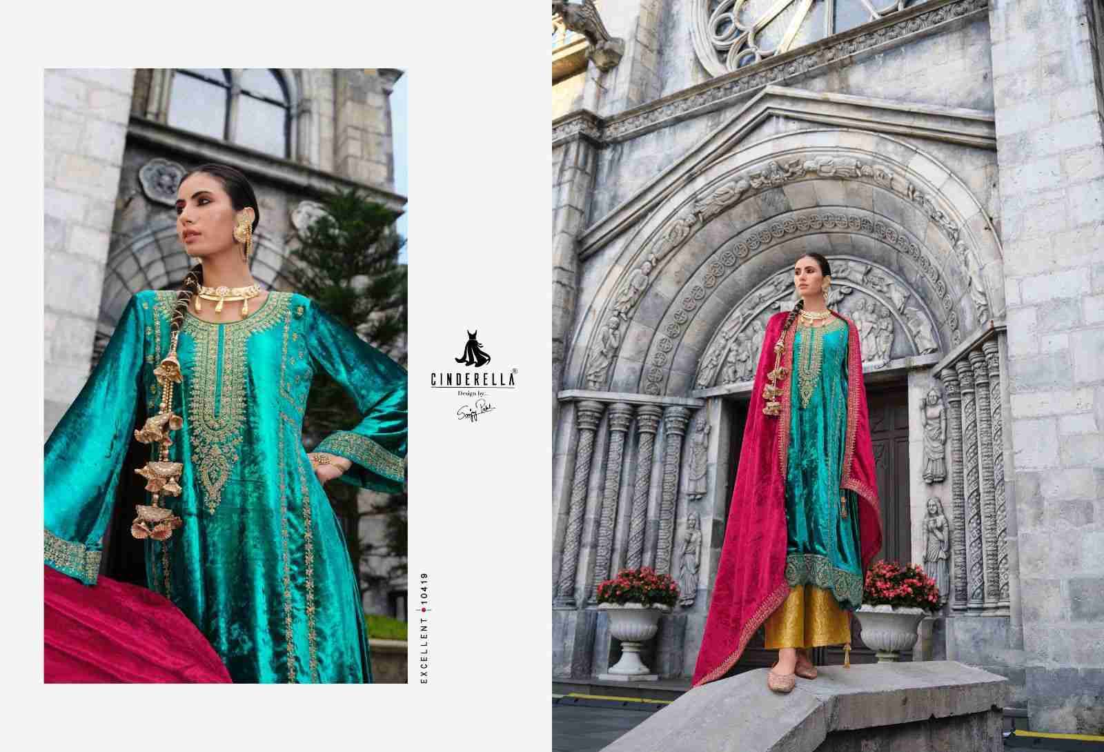 Jo Reevaz By Cinderella 10413 To 10420 Series Beautiful Stylish Festive Suits Fancy Colorful Casual Wear & Ethnic Wear & Ready To Wear Pure Velvet With Work Dresses At Wholesale Price